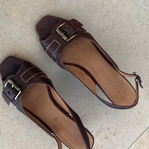 Slingback aus leder marke - slingback,