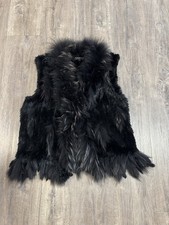 ❤️❤️ OAKWOOD Luxus Echt Fellweste Echtfell Schwarz Gr. 4 ❤️❤️