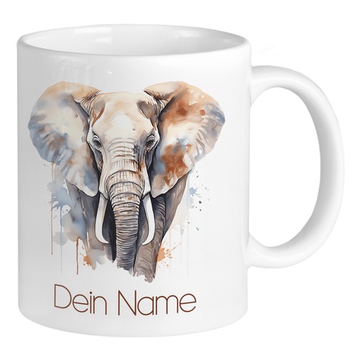 Elefanten tasse mit namen - elefanten,