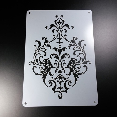 Schablone victorian damask - schablone,