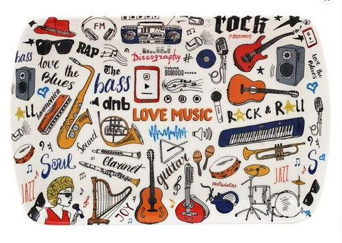 Snack tablett love music - snack,