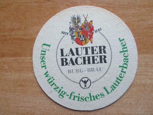 Bierdeckel lauterbacher bier - bierdeckel,