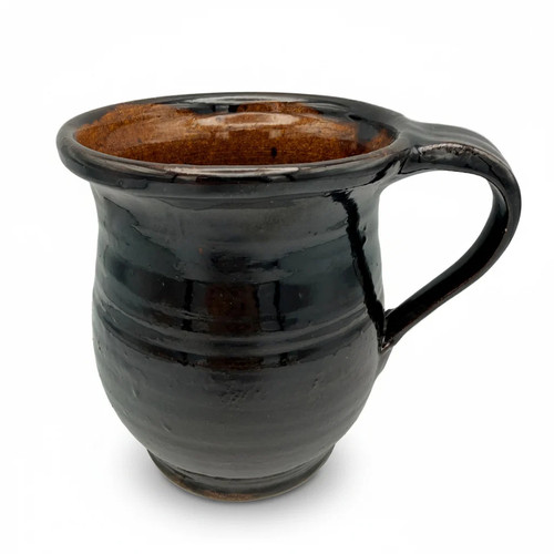 Keramik krug schwarz braun - krug,