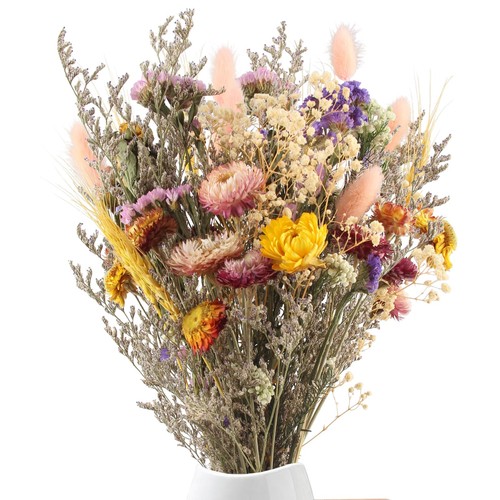 Trockenblumenstrauß basteln - trockenblumenstrauß,