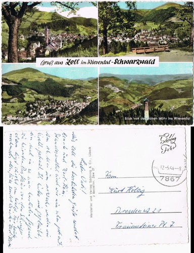 Ansichtskarte zell - ansichtskarte, im