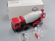 Conrad 6164 MAN 4-Achs Fahrmischer Betonmischer rot 1:50 OVP seltene Farbe