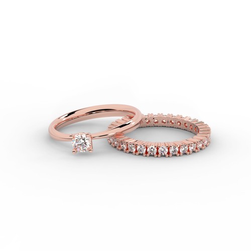 Zwei diamanten ringe set - ringe, 33