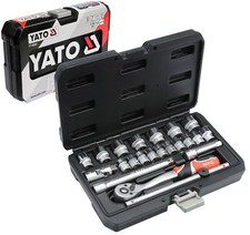 Steckschlüsselsatz Knarrenkasten Ratschenkasten 22-tlg 3/8 Steckschlüssel Satz