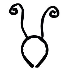 Haarreifen Ameise mit Fühler