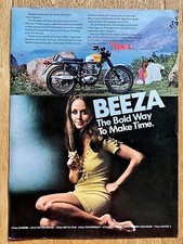 BSA Scrambler Motorrad Oldtimer Original 1969 Vintage Advert Werbung Reklame