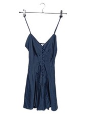 Louis Féraud Damen Nachthemd Seide Gr. 36/S Blau Elegant