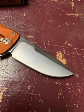 LionSteel SR22 Aluminium Orange Taschenmesser Folder m. Sleipner-Stahl Top - Neu