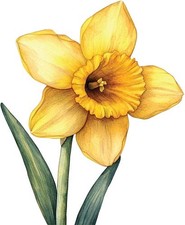 Farbe Narzisse Blume Wandkunst
