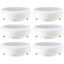 6 x LED Leuchtmittel Lampe 7W GX53 230V matt 598lm Licht warmweiß 2700K Ø75x27mm