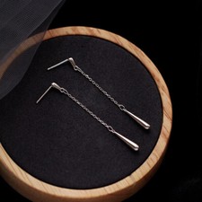 Damen Ohrstecker Lang Kette