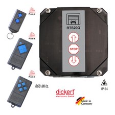 Dickert Rolltor Steuerung + Funk Empfänger 868MHz RTS20Q Antrieb Motor o. Sender