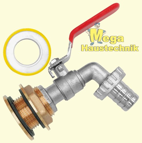 Regentonnen durchführung - 1/2",