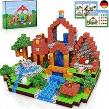 Magnetische Bausteine Blöcke Set, 100 Teile im Thema Tierheimat & 