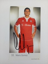 Mario Gomez - Fußball FC Bayern München - original Autogramm - ca. 15,5x9cm - Au