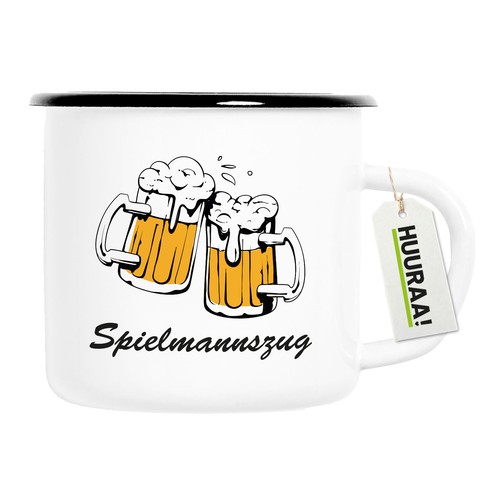 Emaille tasse spielmannszug - emaille,