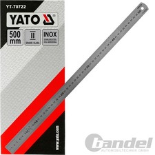 YATO EDELSTAHL LINEAL 500mm STAHLLINEAL METALLLINEAL SCHULLINEAL WERKSTATT