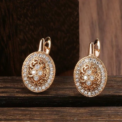 Ohrringe rosegold vergoldet - rosegold,