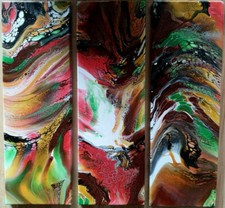 Acrylbild abstrakte kunst - acrylbild,