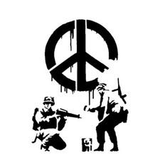 Banksy Cnd Soldaten Schablone