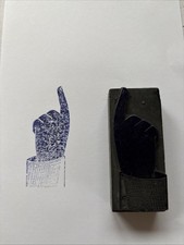 alter Stempel Druckplatte „Finger“