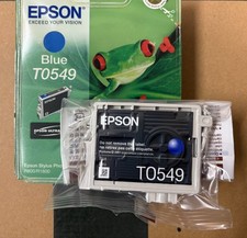 original Epson Tintenpatrone T0549 Blue Blau Frosch Stylus Photo R800 R1800
