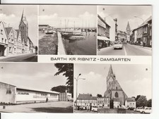 (7389) AK DDR Ostsee Barth Dammstraße Thälmannstraße Kaufhalle...