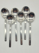 6 WMF Cento Suppentassenlöffel Gebraucht Note 3 Cromargan