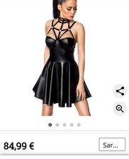 Saresia Wetlook Kleid Gothic