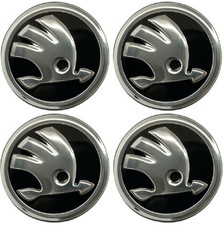 4x Skoda Radnabenabdeckung Felgendeckel Nabendeckel Radkappen 5E0601151-FOD