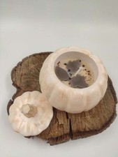 handgemachte Duftkerze - KÜRBIS klein Peach   -  MILCH & HONIG