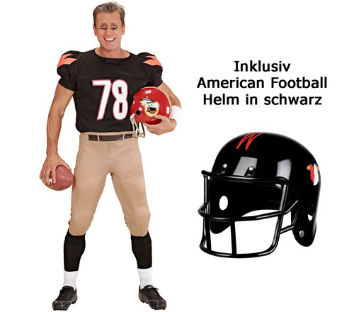 Kostüm american football star - american,