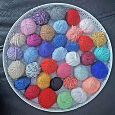 Wollreste zum Basteln Stricken