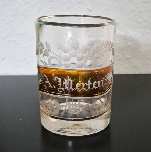 Alter biedermeier becher a - biedermeier,
