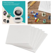 50 Stück Mikrowellenofen Glas Fusing Papier Quadratische Keramikfaser Papier