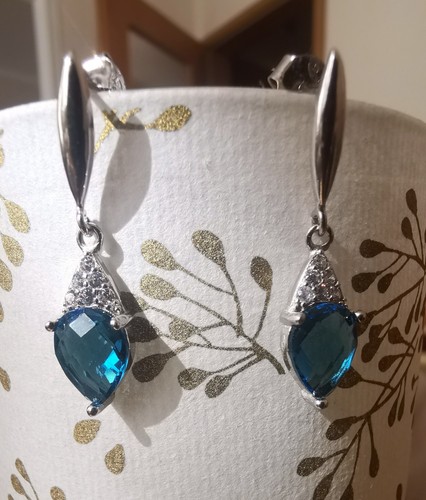 Neu 925 sterling - silber, blau