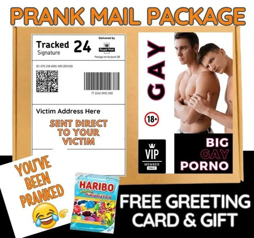 Lustiges streich post paket - streich,