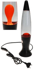 Lavalampe schwarz orange cm - schwarz,