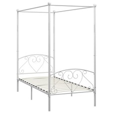 Himmelbett-Gestell Weiß