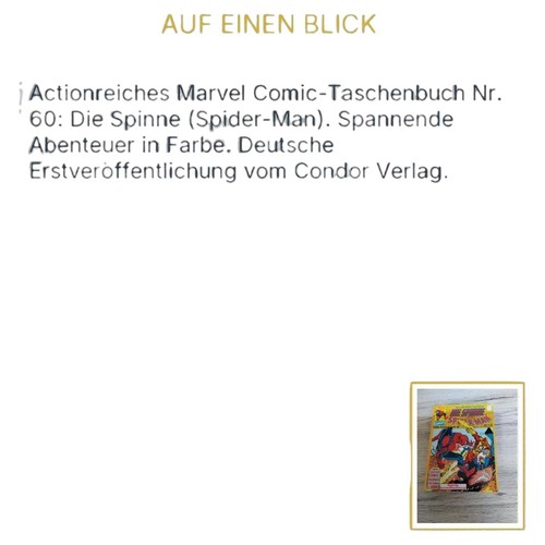 Marvel comics die spinne - comics,