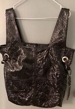 GIVENCHY crashED LACK LedER Shopper BAG tasche sLouchy BLK ICON mint
