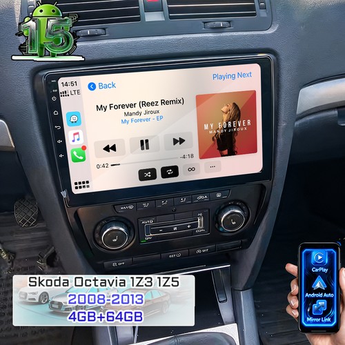 64gb android autoradio - 4+64gb, 15
