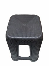 Kunststoff Rattan Optik Hocker
