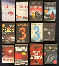12x Krimi Thriller Schweden u.a. Viveca Sten Caroline Eriksson Pernilla Ericson