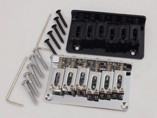 HARD TAIL BRÜCKE CHROM oder SCHWARZ durch Korpus/Toplader Strat Tele Gitarre
