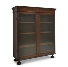 ANTIK! Kleiner Vitrinenschrank restauriert Mahagoni England um 1900 Vitrine
